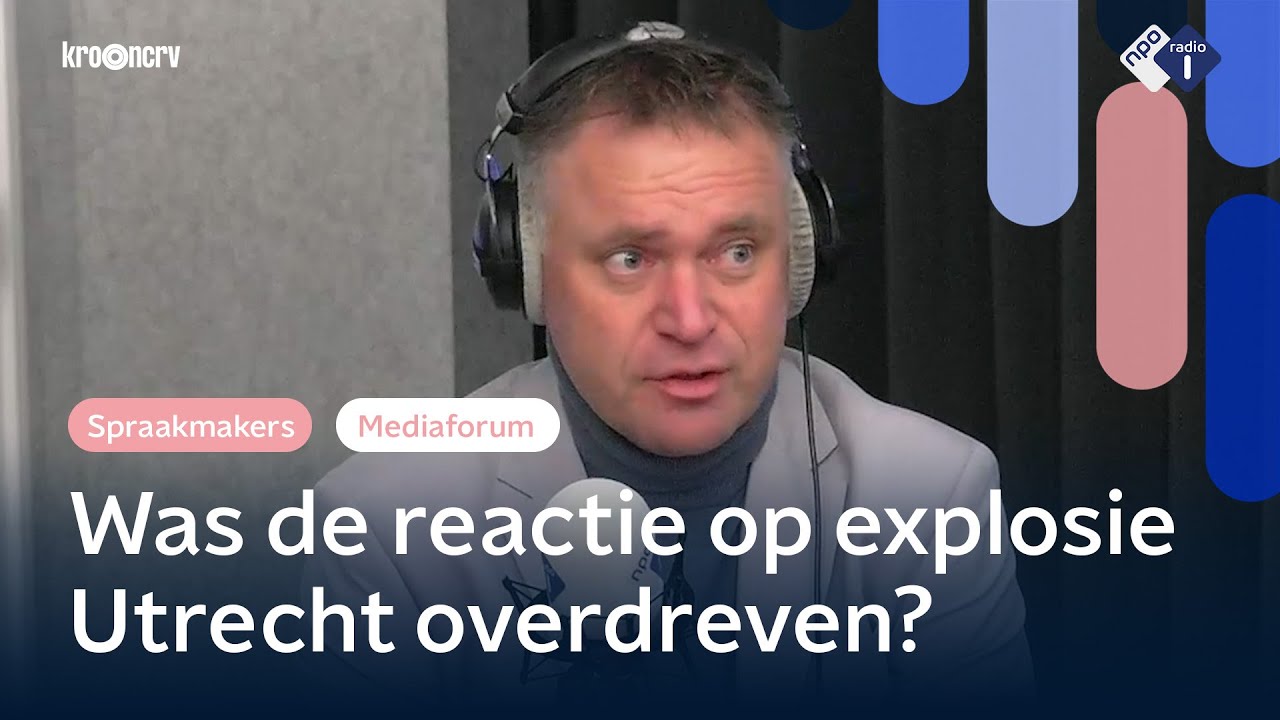 Passende reactie op explosie Utrecht? 'Je weet nooit hoe breaking news zich ontwikkelt' | Mediaforum