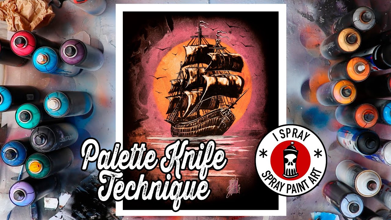 Make This STUNNING Pirate Ship With Spray Paint & a Palette Knife!