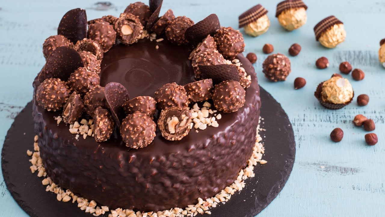 Ferrero Rocher Cake  - 4k video