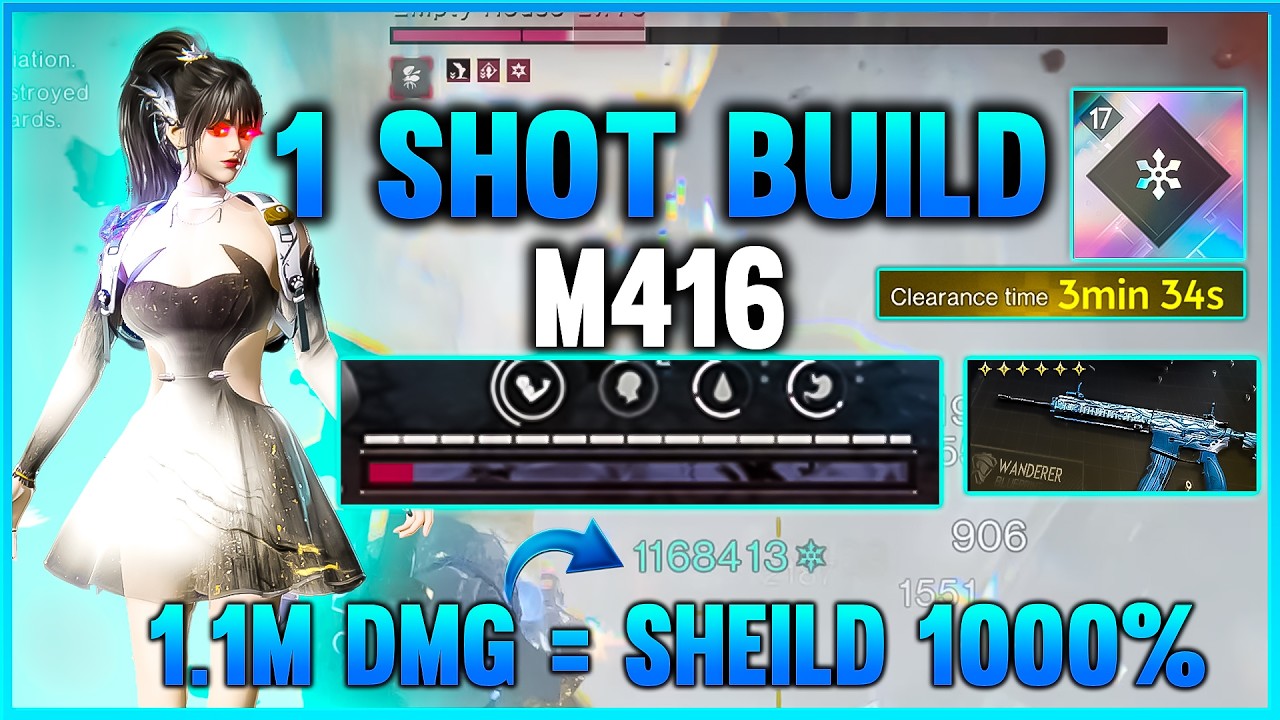 SAVIOR SHEILD 1000% M416 FROST VORTEX SILENT ANABASIS BUILD - once human