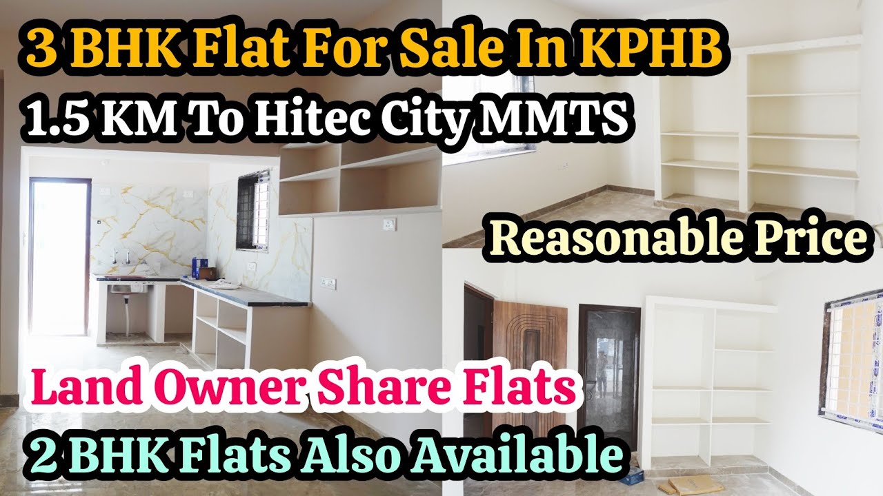 Brand New 3 BHK Flat For Sale In KPHB 🏩 || 1665 Sft || 2 BHK Also Available || Code: PAR- 960 ✨️