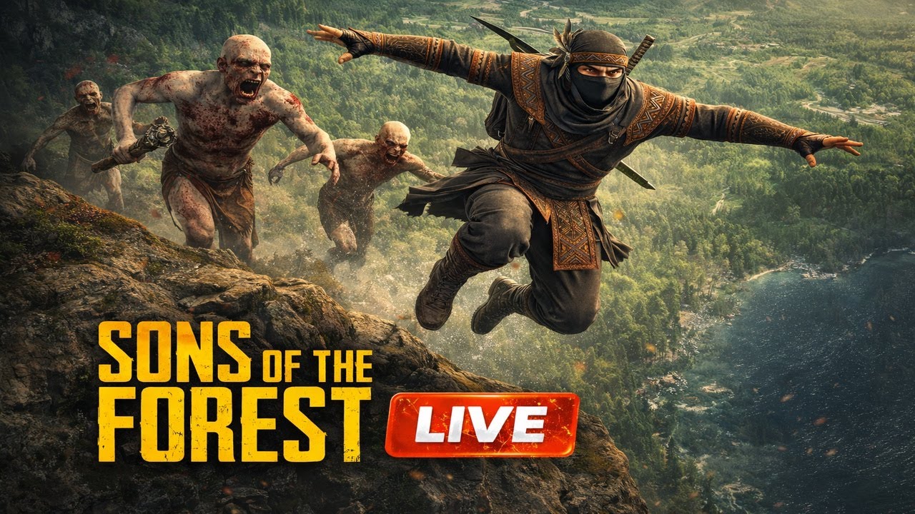 RUN OR DIE 😱 | Sons of the Forest LIVE | Adivasi Ninja