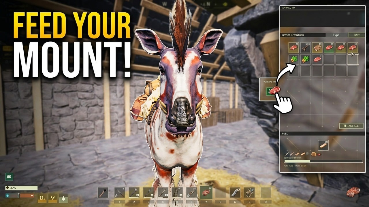 How to FEED ANIMALS in Icarus (Step by Step)