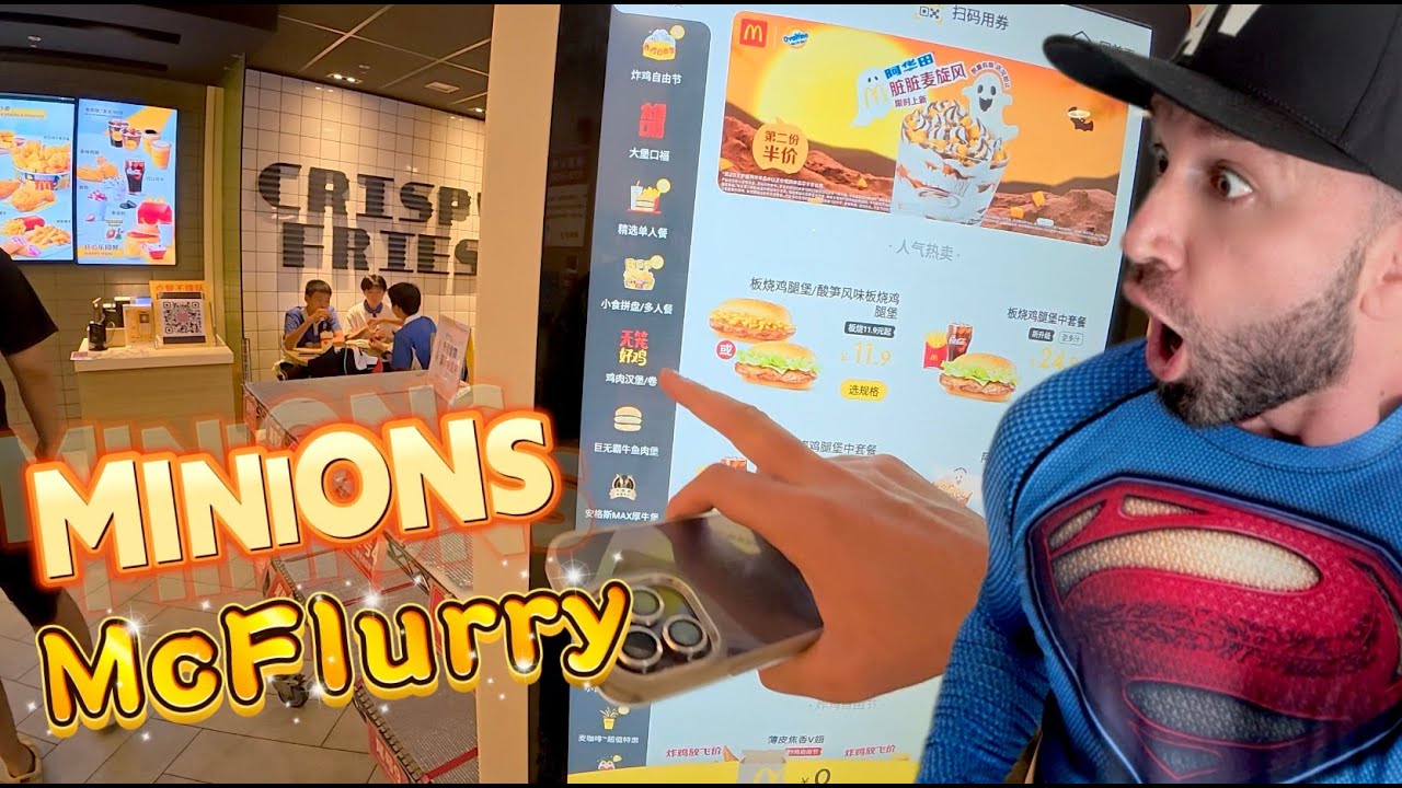 McDonald’s in China | Strange Menu | Minions McFlurry