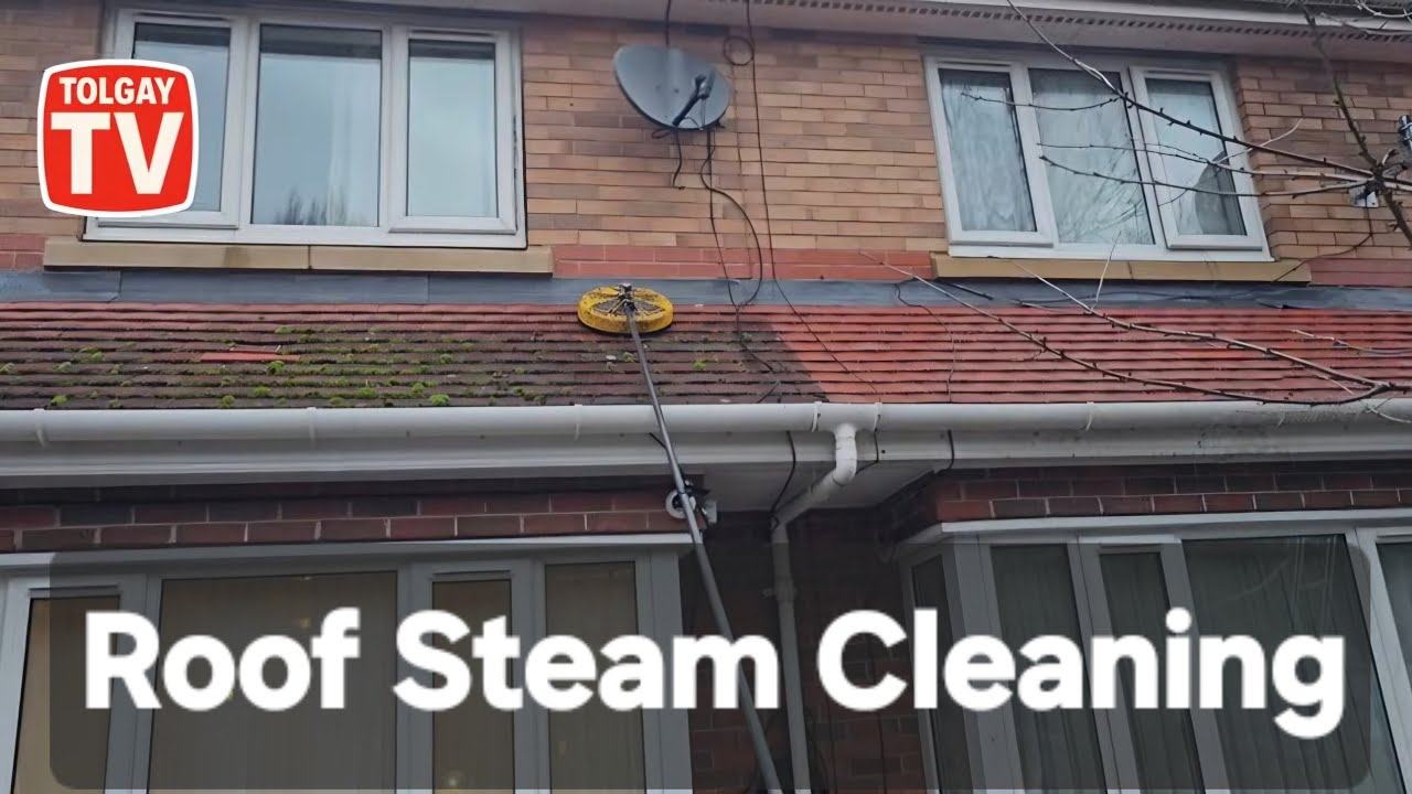 Roof Steam cleaning LOW PRESSURE high heat! Remove ALL dirt moss,lichen,algae  Ahmet.TOLGAY.TV 