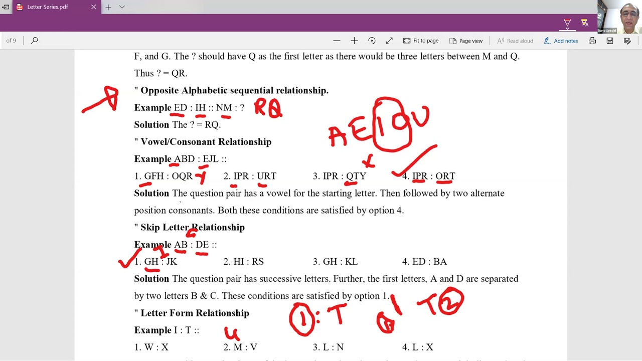 BITSAT Logical Reasoning Letter Series | NANO Junior College | Online coaching in Hyderabad