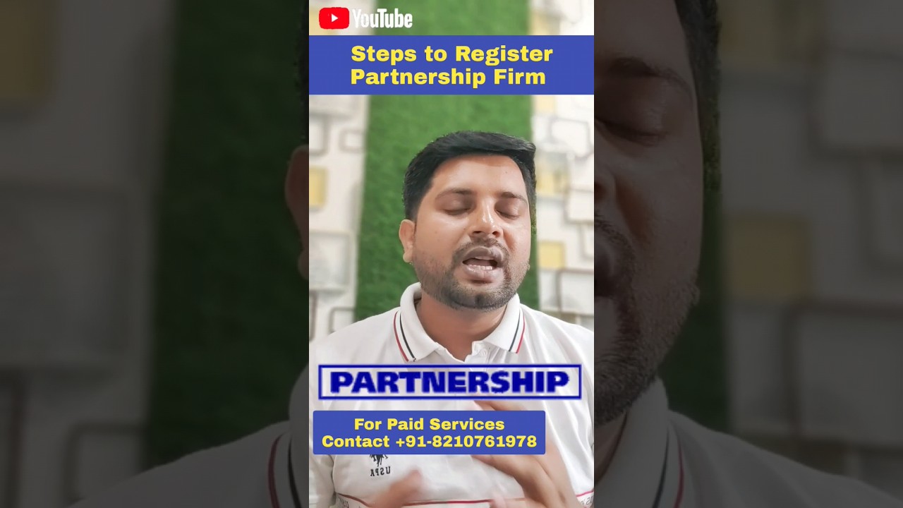 Partnership Firm Registration Process💯✅ | Steps | Partnership Firm kaise register kare | Complete ✅💯