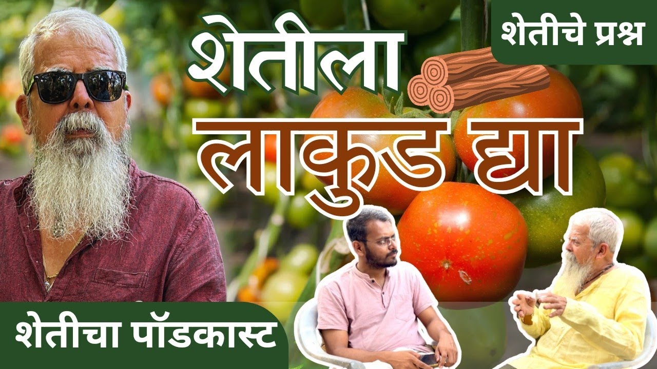 शेतीचा पॉडकास्ट | शेतीला लाकूड द्या | राजेंद्र भट आणि संतोष बोबडे