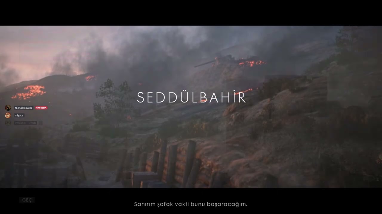 Battlefield 1 Seddülbahir Osmanlı İmparatorluğu Çanakkale Bölgesi Savunma w/Swenled & Tamburalipasa