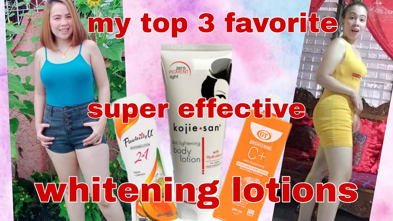 3 BEST WHITENING LOTION |MY  FAVORITE WHITENING LOTION