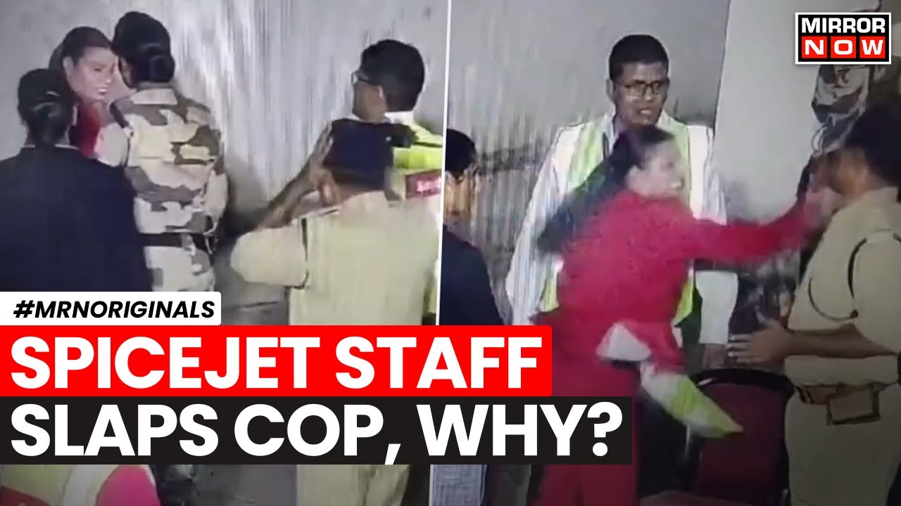 SpiceJet Staff | SpiceJet Staffer Slaps CISF Personnel At Jaipur Airport | Breaking News | Top News