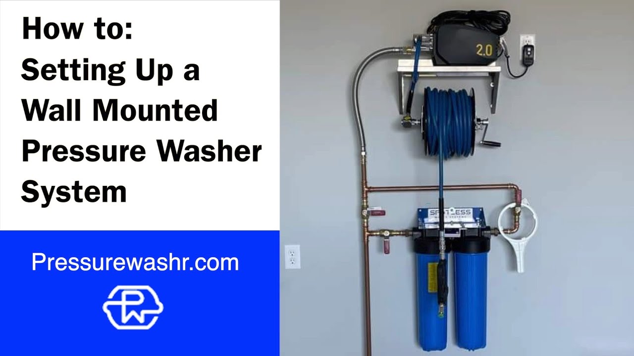 How To: Set Up a Wall Mounted Pressure Washer System in Your Garage | Pressurewashr.com