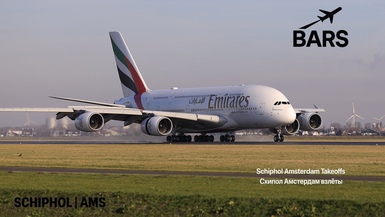 Takeoffs Schiphol 18.01.2026/ ATS LIVE [ 4K video] B777 A330 KLM