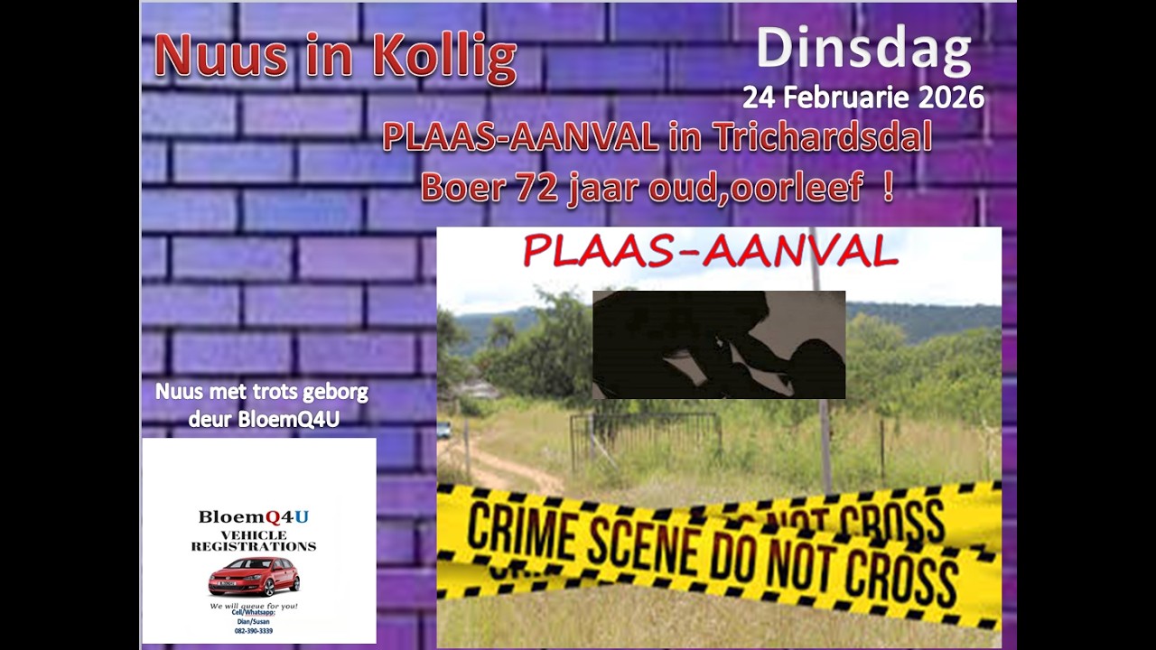 PLAAS-AANVAL op Trichardtdal in Limopopo,Boer 72 jaar oud erg aangerand,hy oorleef !