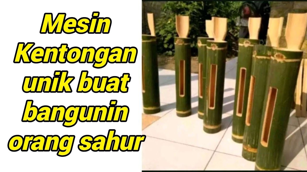 Mesin kentongan unik buat bangunin orang sahur