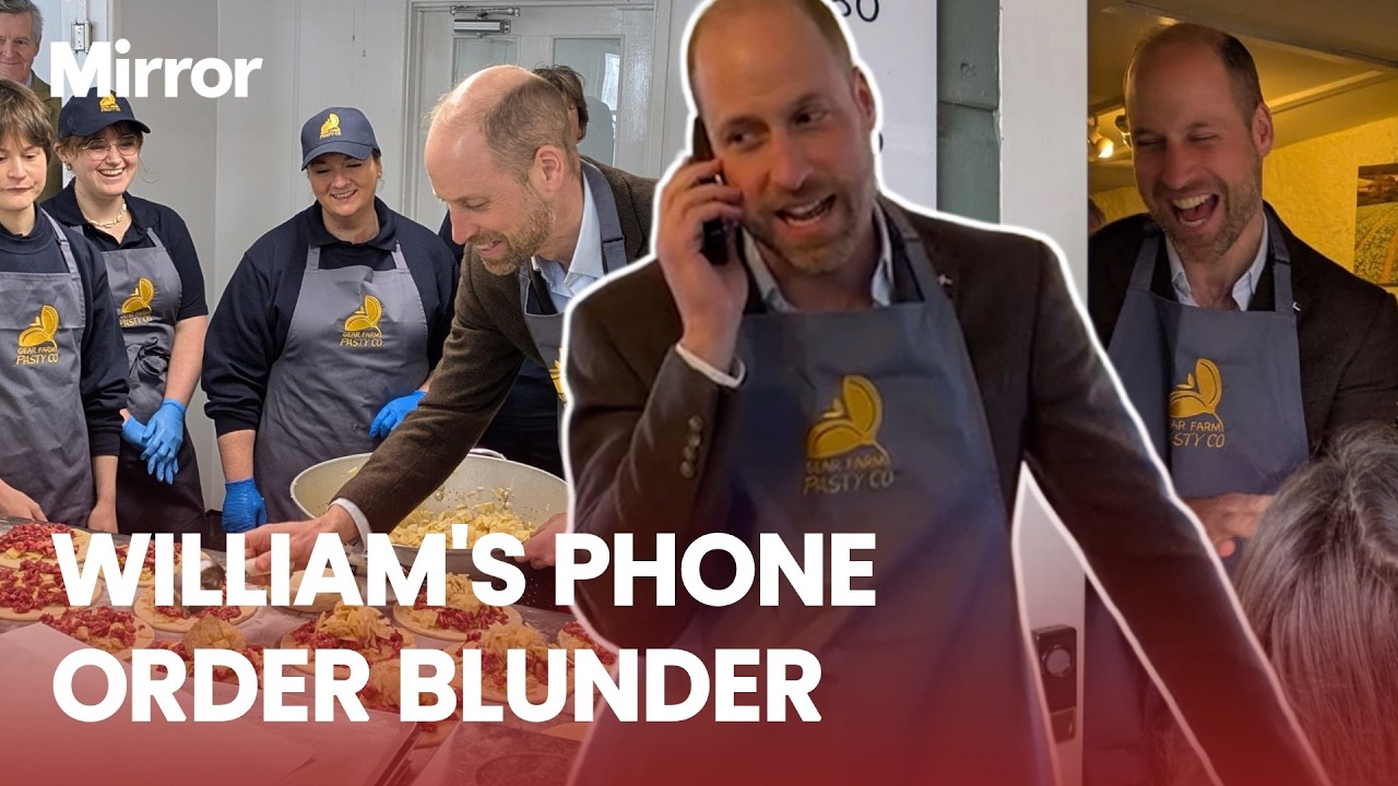Prince William makes AWKWARD BLUNDER taking pasty order over the phone during Cornwall visit