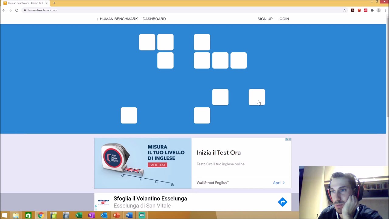 Human Benchmark - Speedrunning through verbal memory test