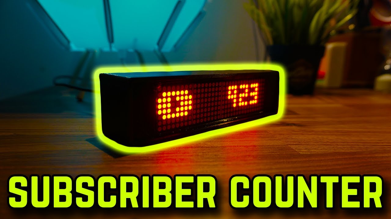 Make a WiFi YouTube subscriber counter w/ Arduino, ESP8266, and buzzer (Jan 2021)