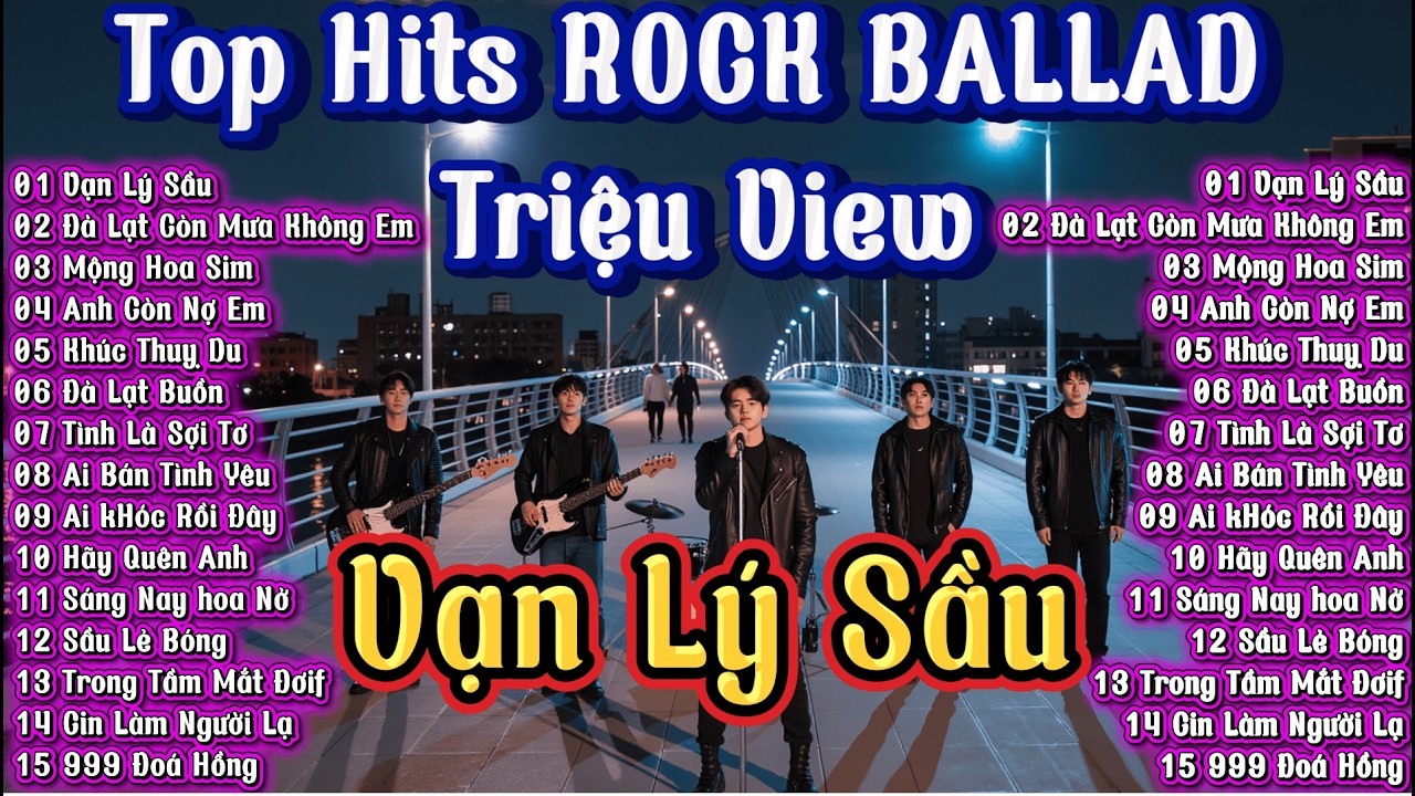 Vạn Lý Sầu , Đà Lạt Còn Mưa Không Em - Top Hits ROCK BALLAD Triệu View