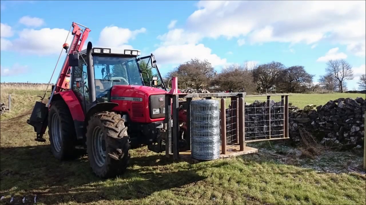 Quickfencer Wire unrolling and tensioning G. Martin fencing