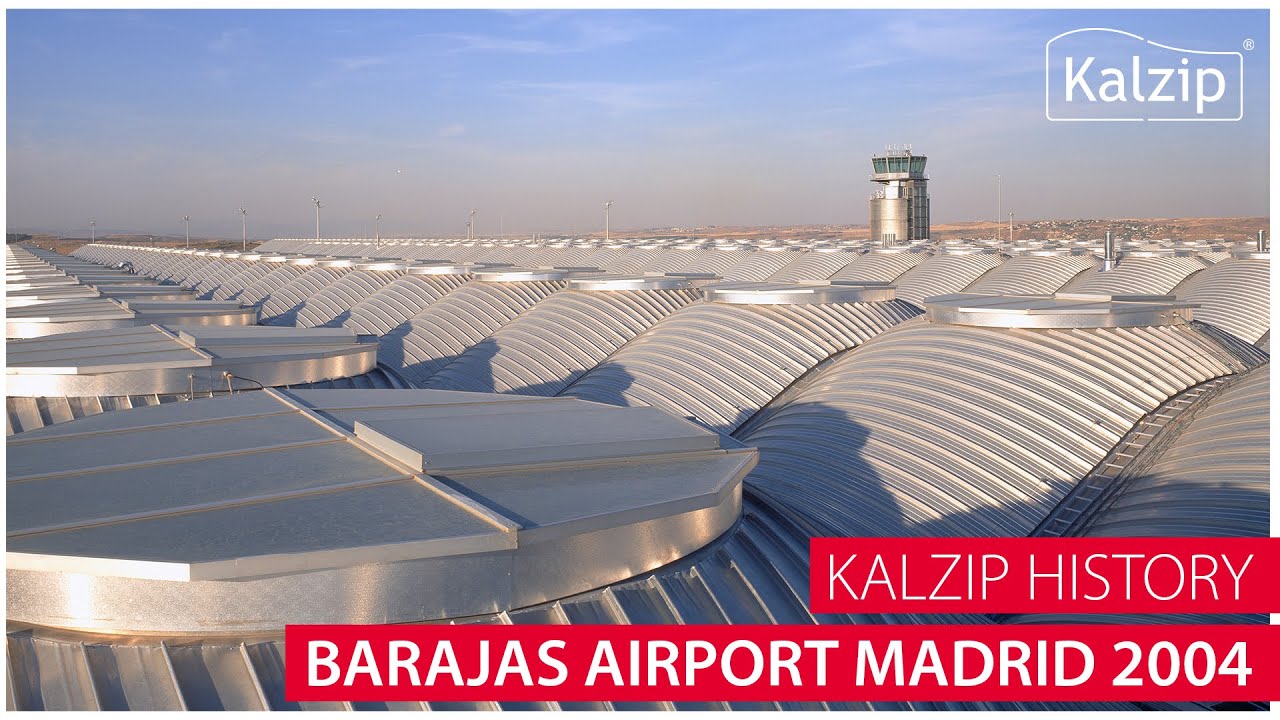 Installation of the Kalzip roof at Barajas Airport, Spain