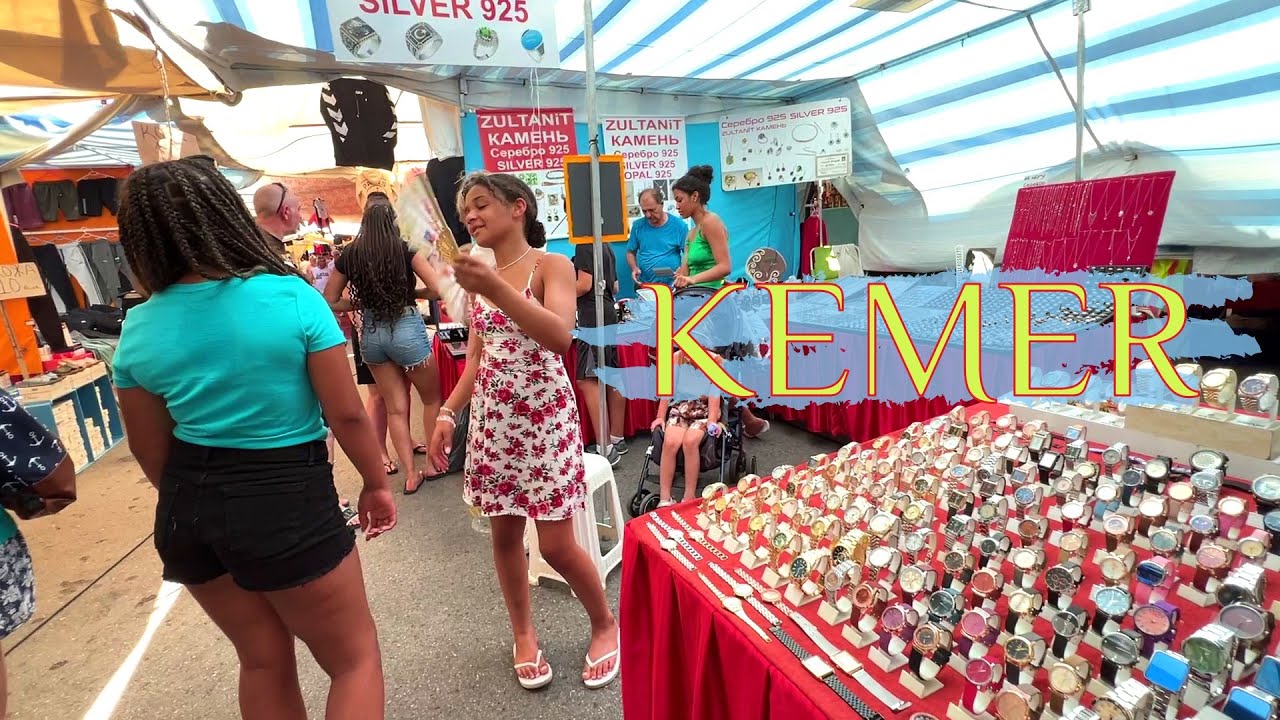 ANTALYA KEMER NEW BAZAAR on THURSDAYS #REPLICA 🇹🇷 TURKIYE #turkey #antalya #bazaar #Kemer