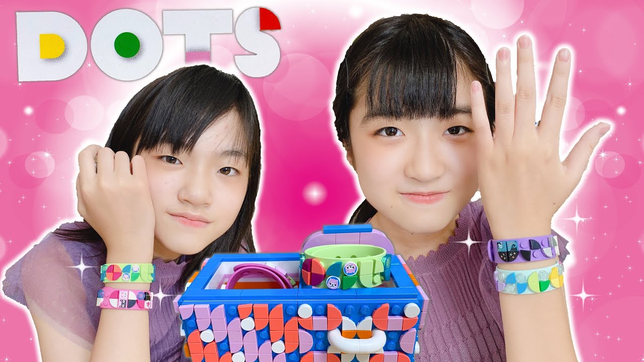 LEGO DOTS かんあきがおたがいに願いを込めたブレスレットを作ってみたら・・・