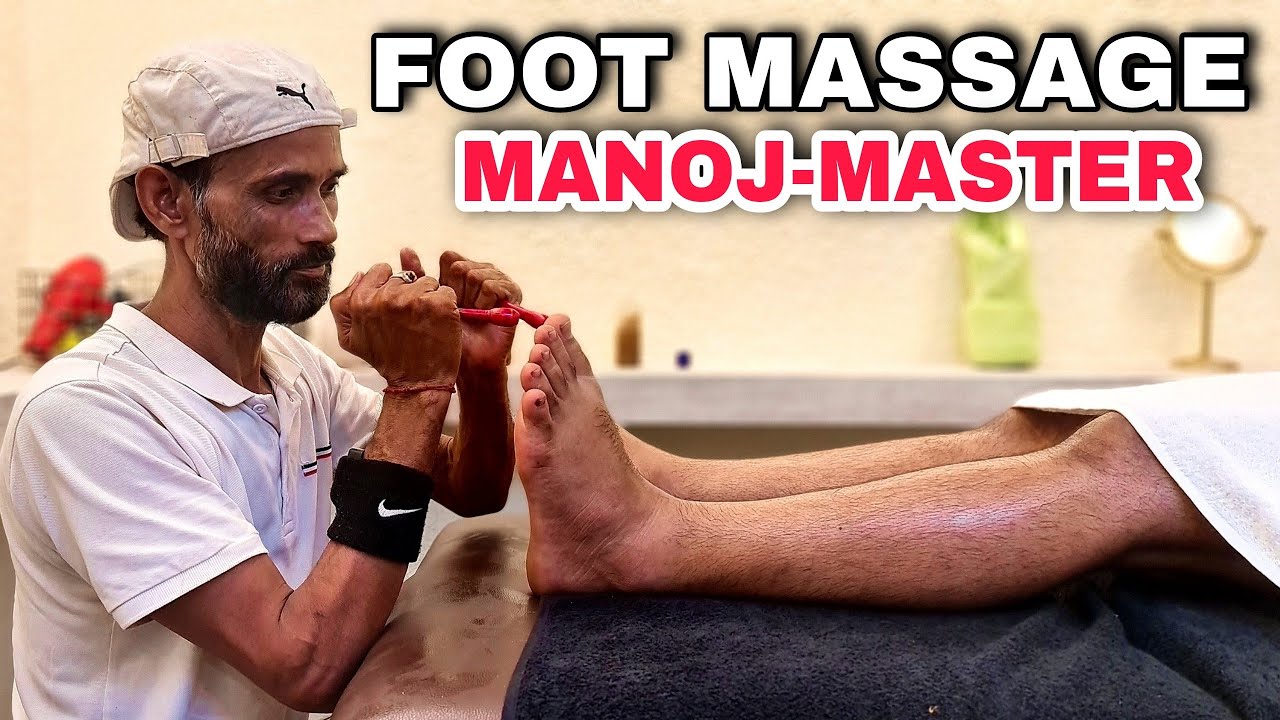ASMR Foot Massage, Foot Reflexology by MANOJ MASTER💈INDIAN BARBER