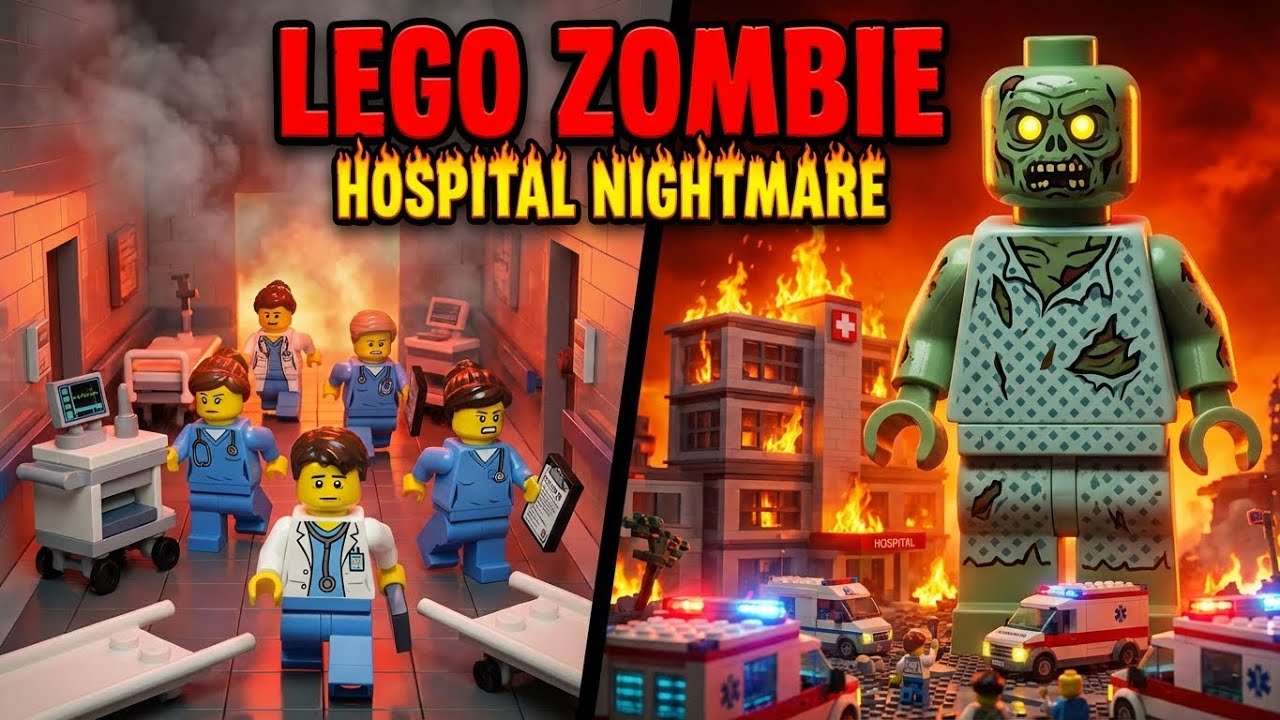 Zombie Outbreak: Hospital Nightmare | LEGO Zombie Animation | Full Episode 1 🧟‍♂️
