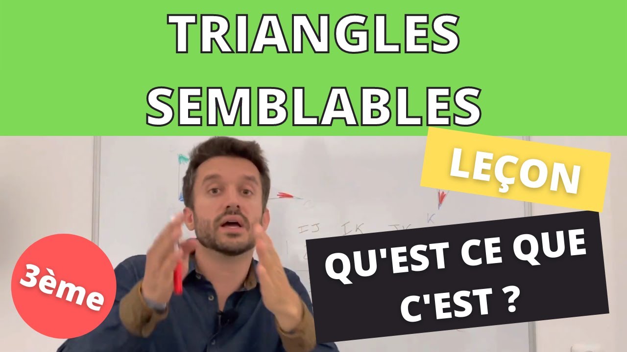Triangles semblables : Le&ccedil;on