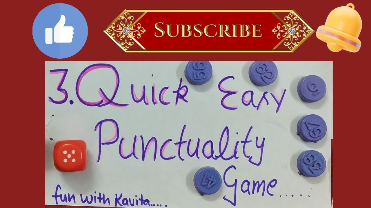 3 Quick Punctuality Game/ Time Saving/Fun Games /fun game for ladies/no preparation required game