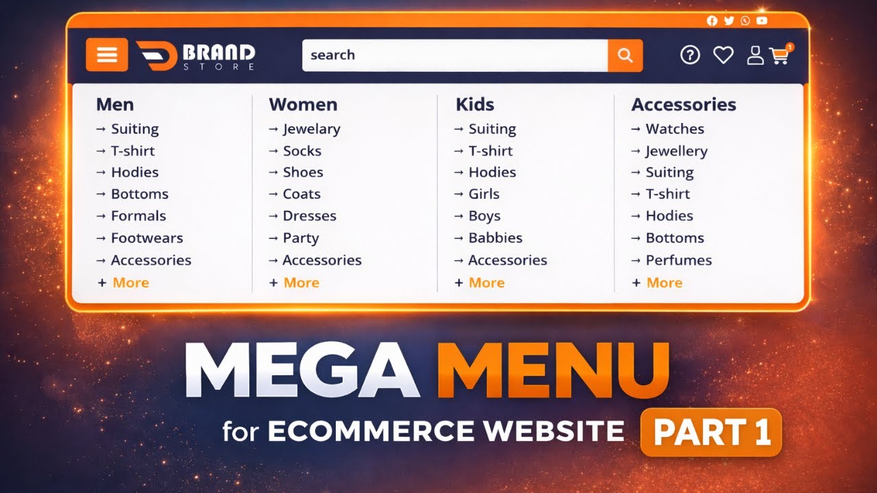 Elementor Mega Menu Tutorial for E-Commerce Website (Part 1) | Elementor Pro Mega Menu 2026