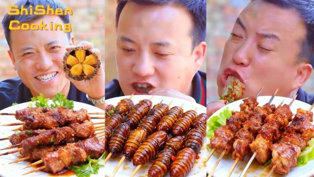 Funny rural food broadcast | Stone-grilled food | Wild food | Collection of special food