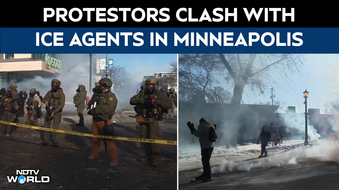 US News | Protests Erupt Against Federal ICE Agents In Minneapolis After 37-Yr-Old Man Shot Dead