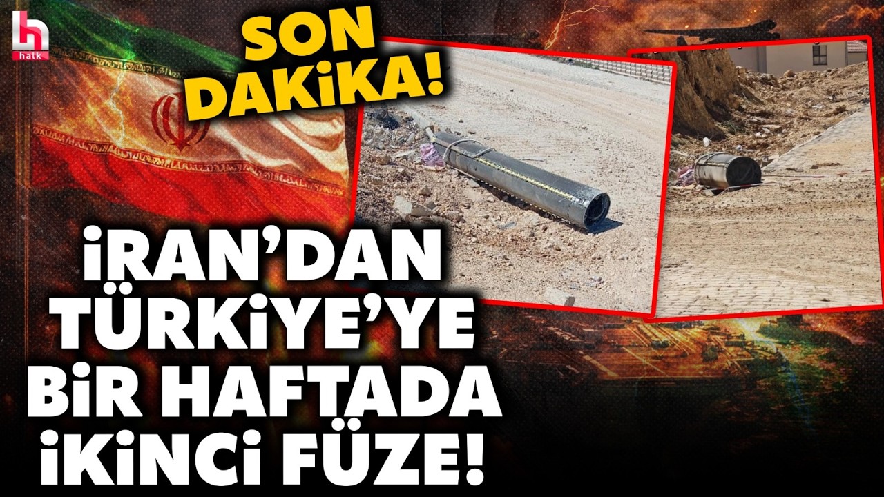 SON DAKİKA! İran'dan ateşlenen füze Türkiye hava sahasında vuruldu! Parçaları Gaziantep'e düştü!