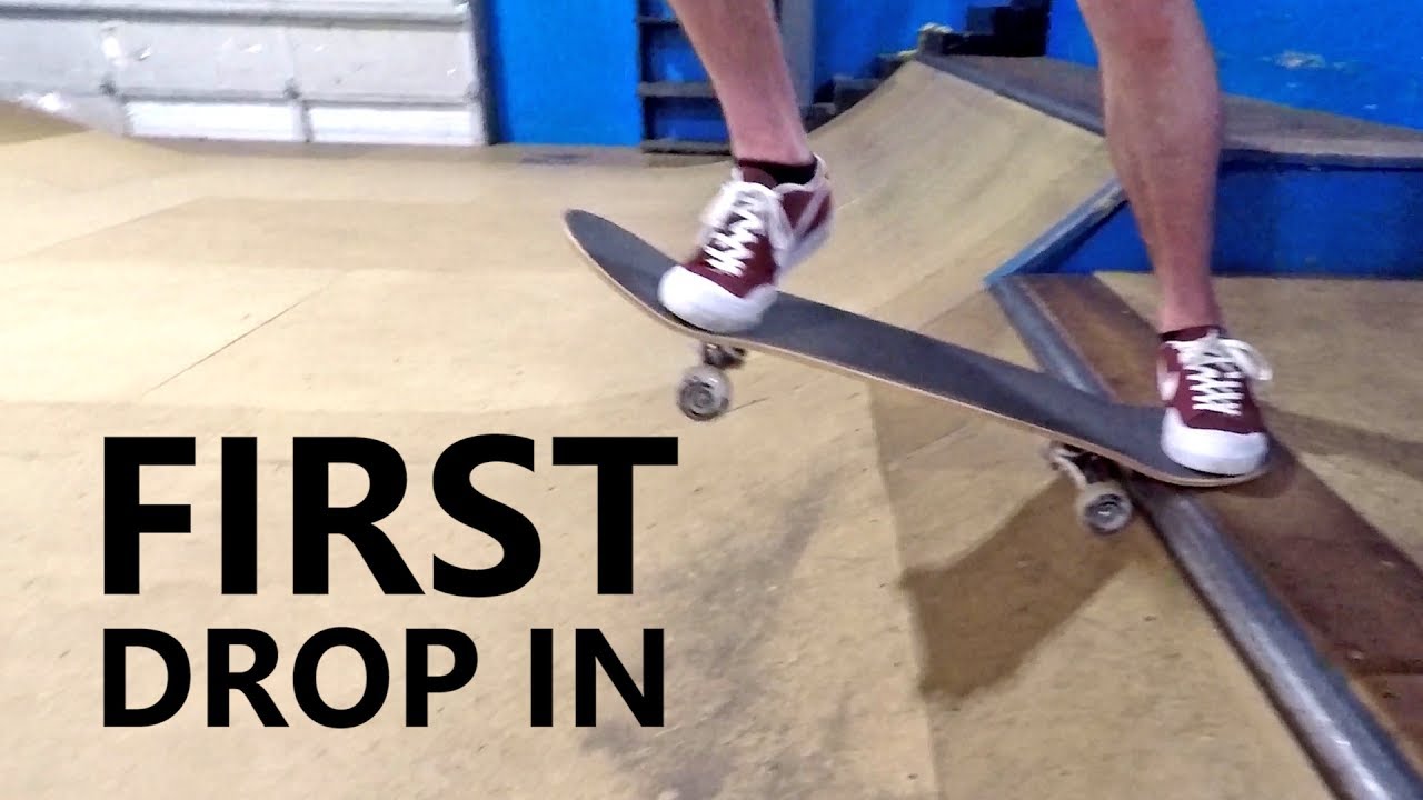 FIRST DROP IN - Learning to Skateboard Episode 4