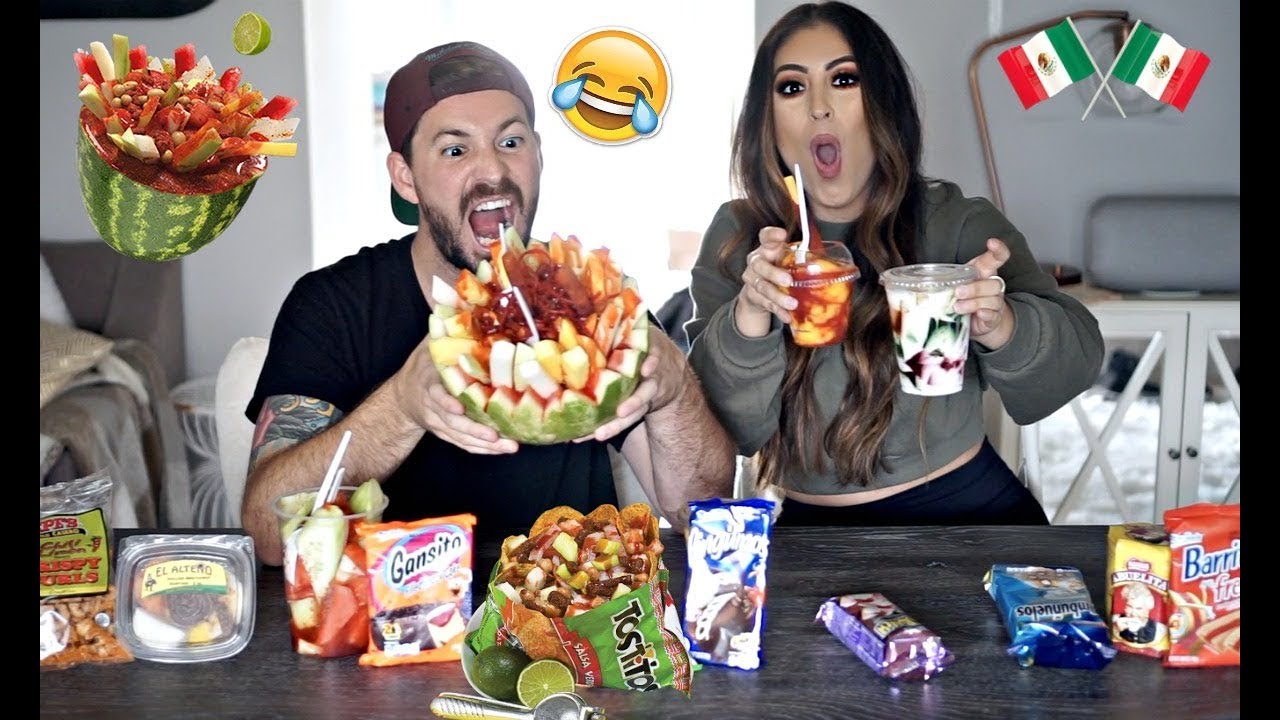 WHITE HUSBAND TRIES MEXICAN SNACKS *HILARIOUS*