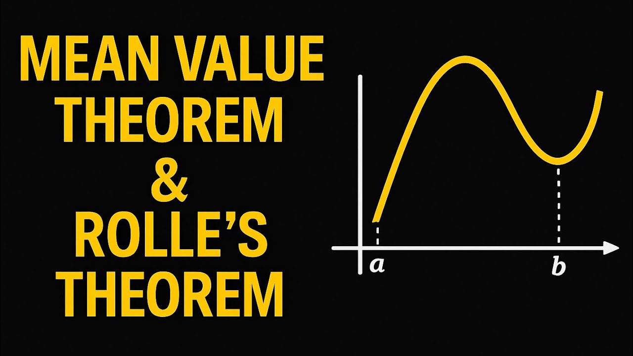 Calculus 1 Mean Value Theorem & Rolle's Theorem | تفاضل وتكامل ١ نظرية القيم المتوسطة ونظرية رول