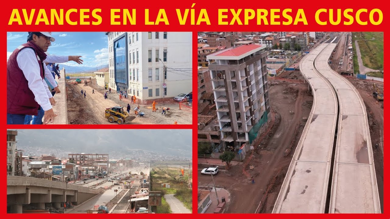 Avances en la Vía Expresa cusco