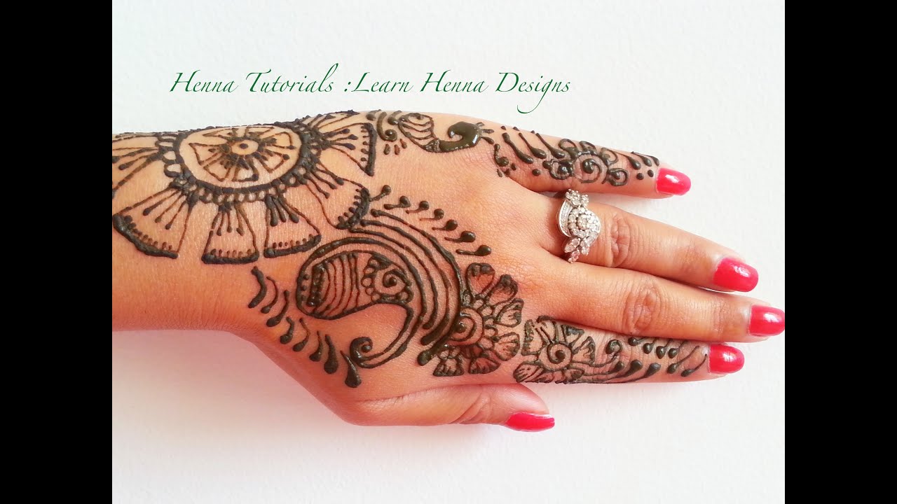 How To Make Henna Designs, step by step tutorial Learn Henna Online | SuperPrincessjo