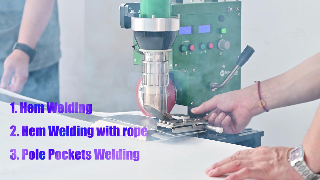 SWT-PAU Table Type Banner Welder with Hem Welding & Pole Pockets Welding Function