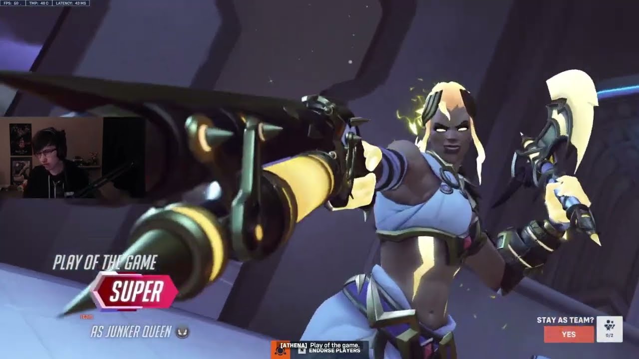 POTG! SUPERTF PRO JUNKER QUEEN GAMEPLAY - TOP 500 - Overwatch 2 Season 13