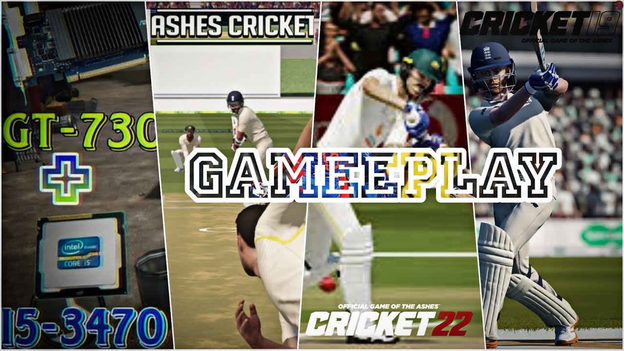 Top Rated Cricket Games In Low End PC | Gaming Benchmark | Ashes Cricket17 | Cricket19 | Cricket22