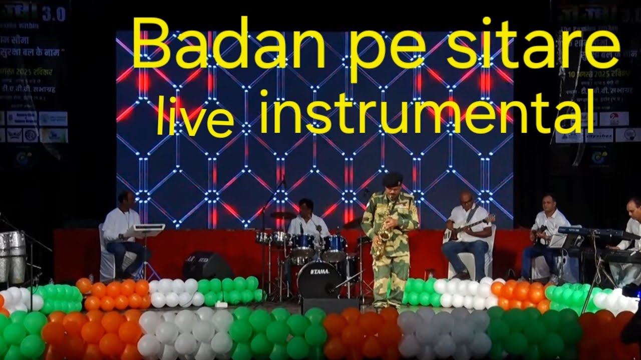 BADAN PE SITARE  INSTRUMENTAL SAXOPHONE COVER LIVE PROGRAME 