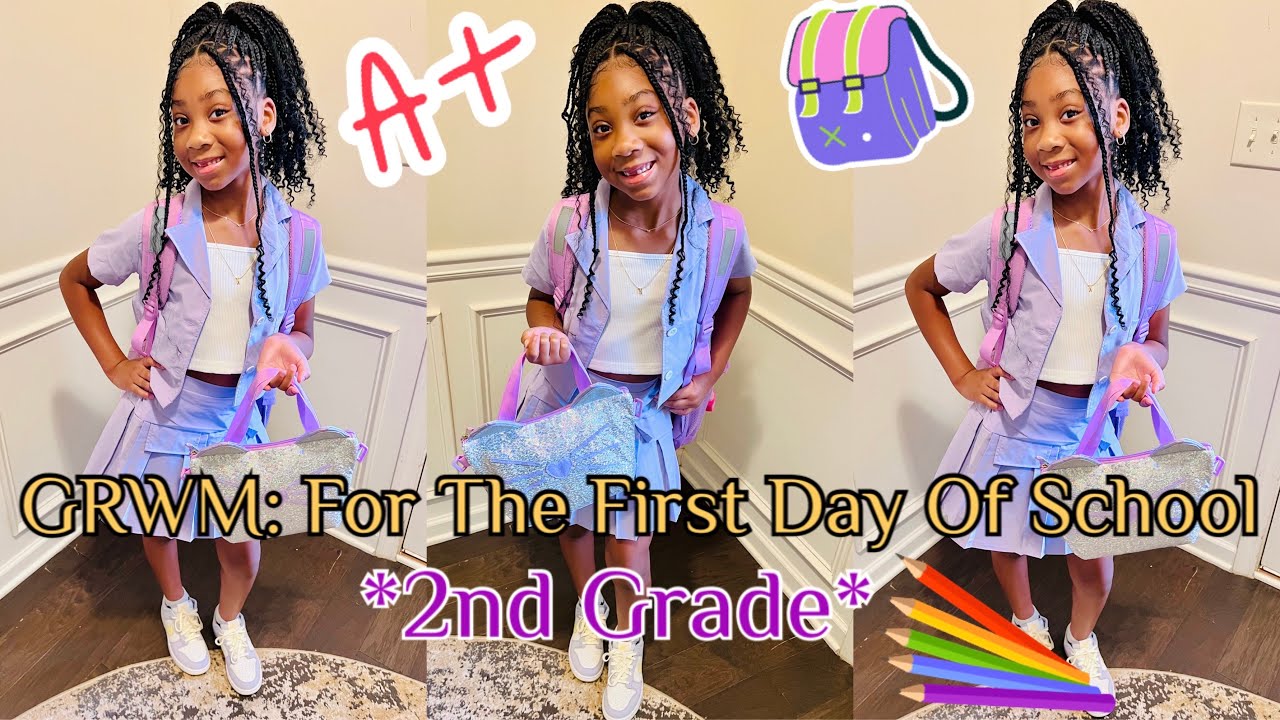 GRWM FOR THE FIRST DAY OF SCHOOL 💕 (Second Grade Edition)🤗