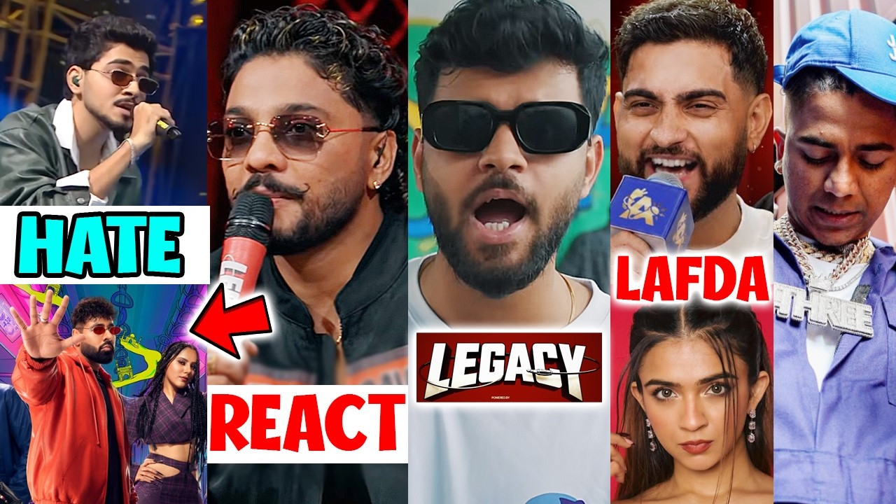 HUSTLE HATE❗SHOTS | RAFTAAR REACTS | KARMA ON LEGACY⁉️, KARAN AUJLA VS REBELKID , VIJAY DK VS STAN