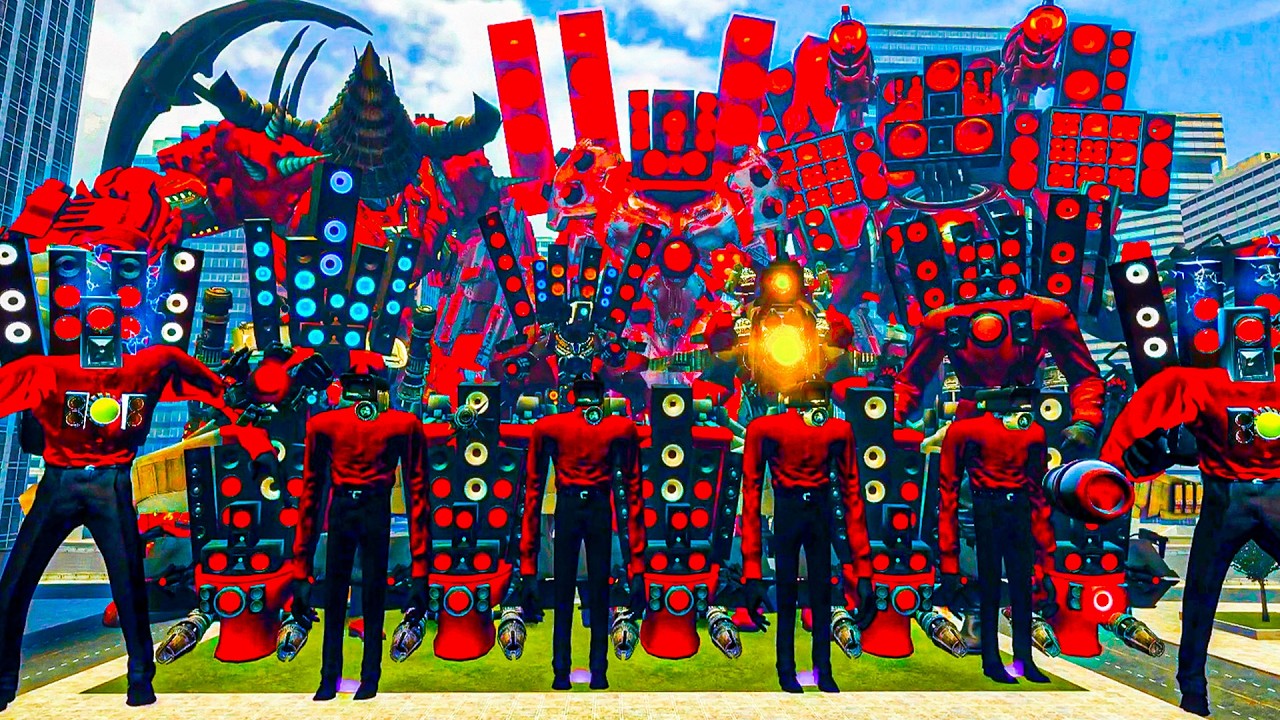 All Speakerman titan vs Skibidi toilet 1-77 bosses - Astro gman 5.0, astro juggernaut vs tv man boss