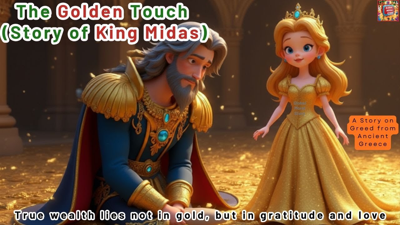 The Golden Touch ( Story of King Midas) - An Ancient Story from Greece #moralstory #greed #greece