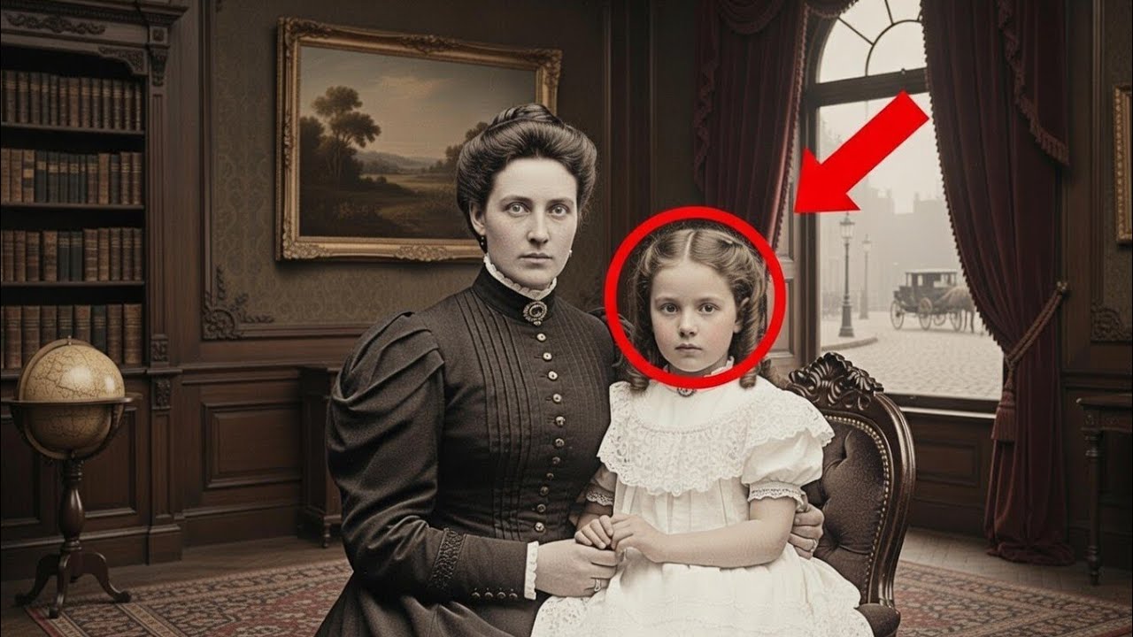 “This 1897 Mother-Daughter Studio Photo Seems Normal… Until You Look at Their Eyes.”
