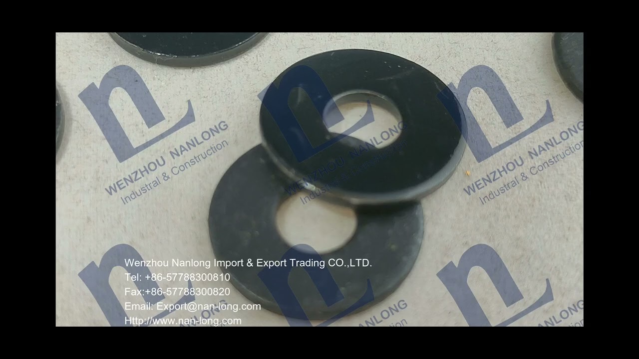 DIN9021 Flat Washers M6 Black Geomet/Black Dacromet | Wenzhou Nanlong